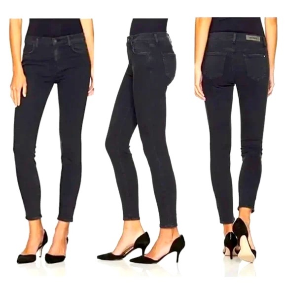 Baldwin Karlee High Rise Crop Skinny Jeans Black Size 27 NWT $220 - Picture 1 of 8